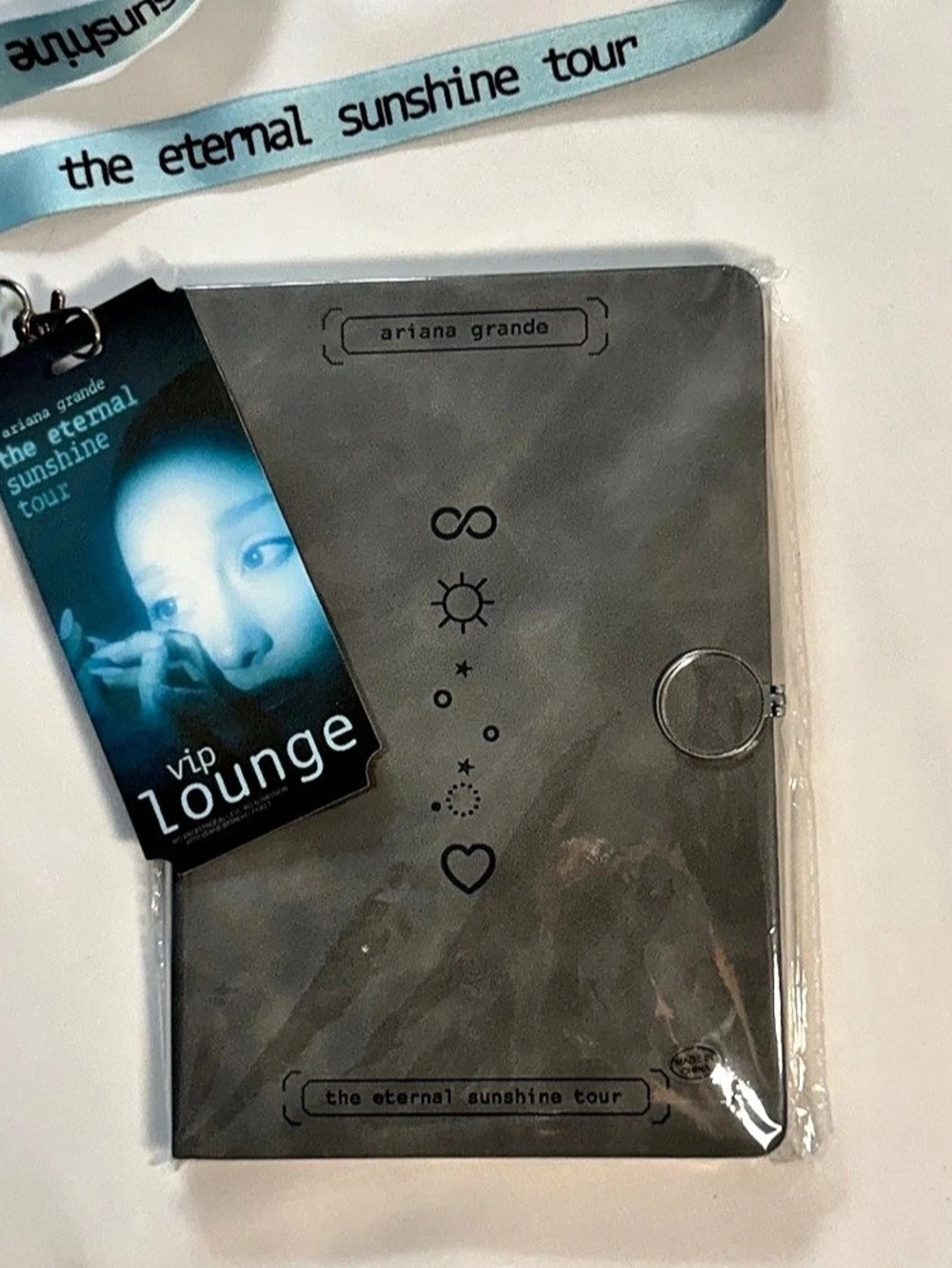 Ariana Grande The Eternal Sunshine Tour VIP Lounge Notebook and Lanyard VIP